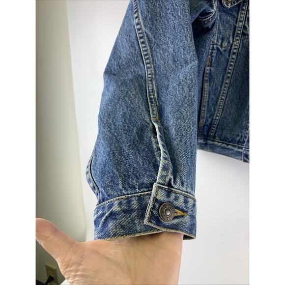 Levi's Strauss Trucker Jacket Vintage Denim 70511-0289 Orange Tab Mens Small - Picture 6 of 15